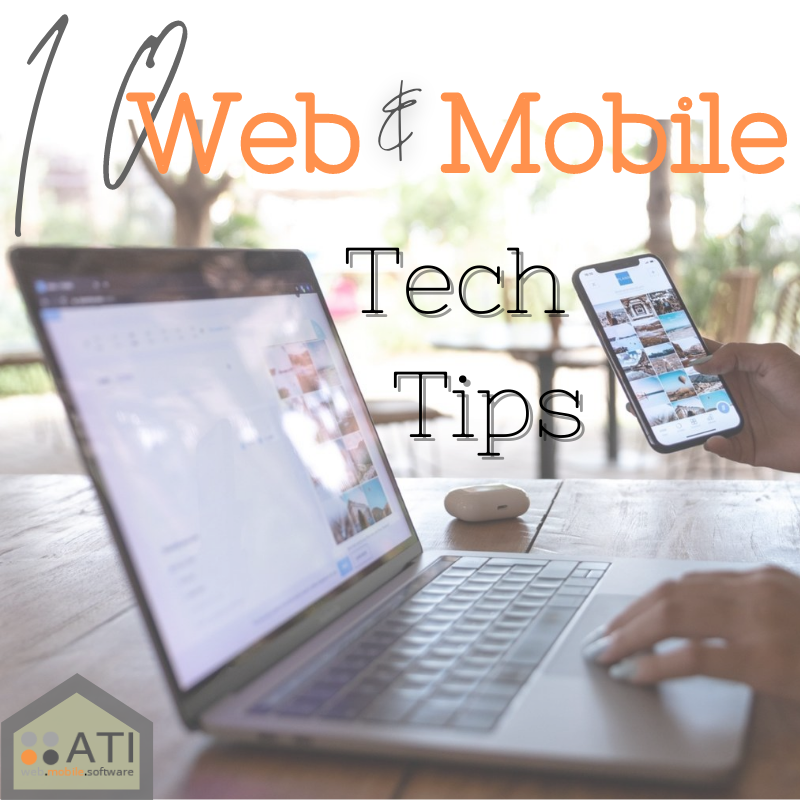 To inform that the article linked here contains ten tech tips for web and mobile