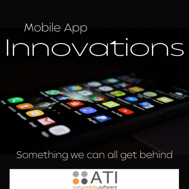 Inform the viewer about an article detailing seven industries innovating with mobile apps.