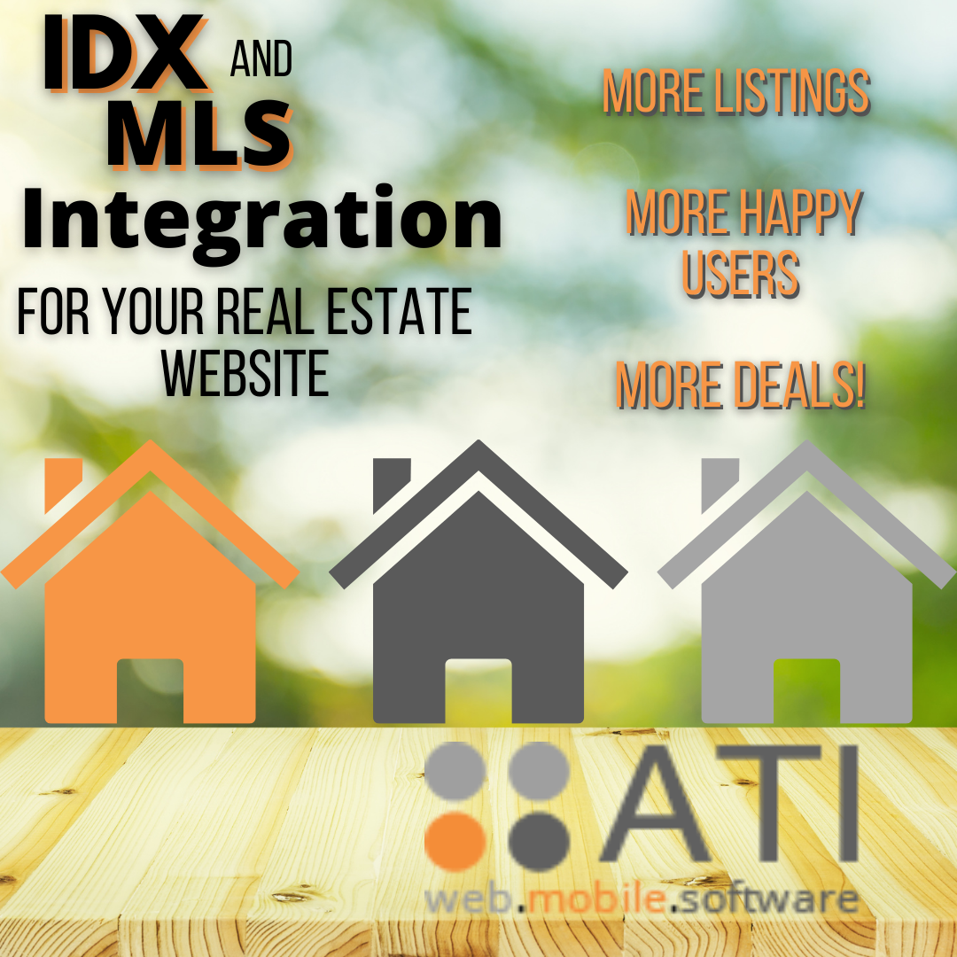 Inform about IDX and MLS integration for real estate websites