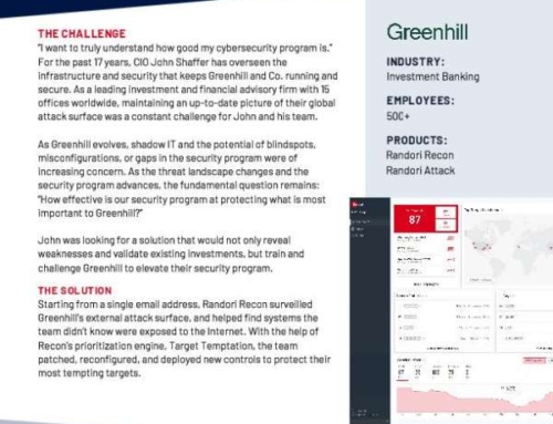 Greenhill Builds Stronger Security By Sparring with Randori